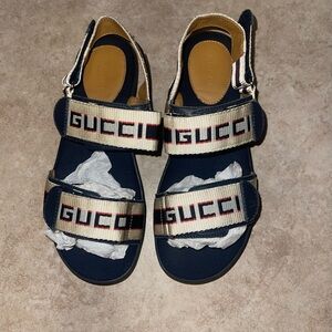 Gucci Kids Navy Sandals